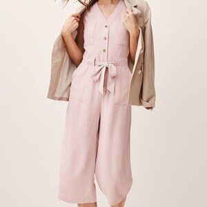 A New Day Women's Sleeveless Jumpsuit, Large, Mauve